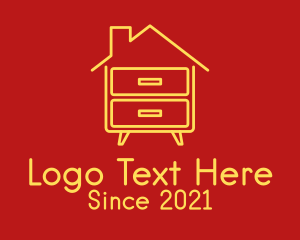 House - House Cabinet Furniture logo design