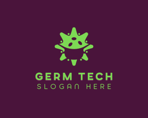 Germ - Face Mask Virus logo design