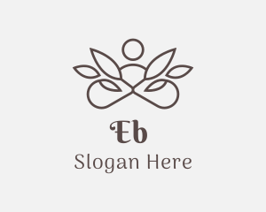 Meditation - Organic Wellness Yoga Spa logo design