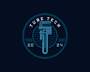 Tube - Pipe Plumbing Wrench logo design