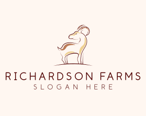 Goat Livestock Farm logo design