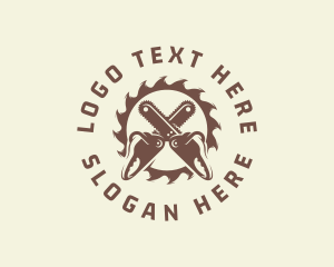 Logging - Sawmill Chainsaw Woodwork logo design