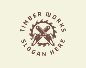 Sawmill - Sawmill Chainsaw Woodwork logo design