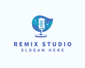 Podcast Streaming Studio logo design