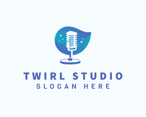 Podcast Streaming Studio logo design