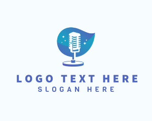 Podcast - Podcast Streaming Studio logo design