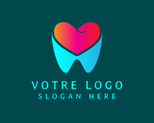 Dentist - Heart Tooth Dentist logo design