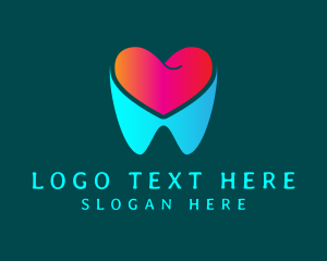 Heart Tooth Dentist Logo