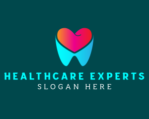 Heart Tooth Dentist logo design