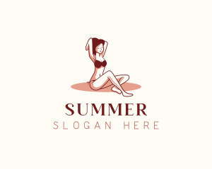 Woman Bikini Body logo design