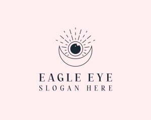 Bohemian Celestial Eye logo design