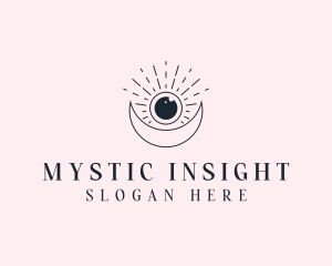 Bohemian Celestial Eye logo design