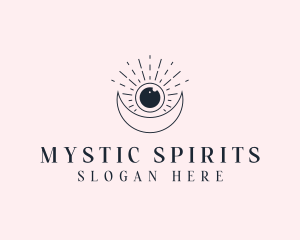 Bohemian Celestial Eye logo design