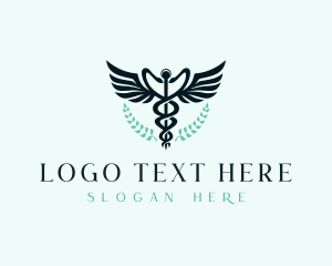 Teleconsultation - Hospital Medical Caduceus logo design