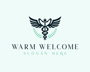 Hospital Medical Caduceus logo design