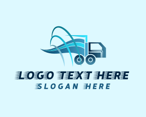 Truckload - Fast Truck Logistics logo design