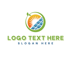 Energy - Renewable Power Solar logo design