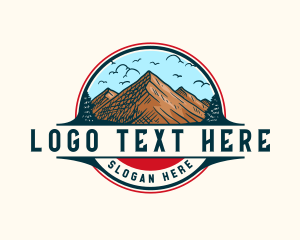 Explore - Mountain Peak Outdoor logo design