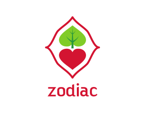 Romance - Leaf Spade Heart logo design