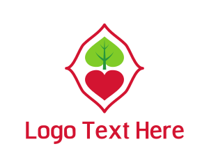 Poker - Leaf Spade Heart logo design
