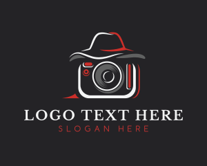 Vlogging - Camera Hat Vlogger logo design