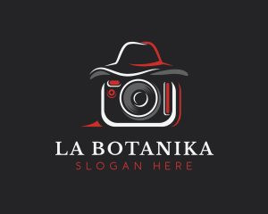 Video - Camera Hat Vlogger logo design