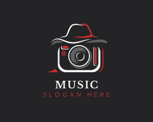 Vlog - Camera Hat Vlogger logo design