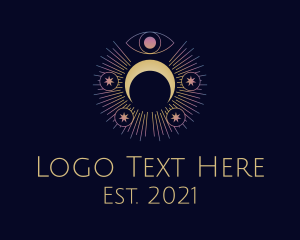 Space - Celestial Bodies Atrology logo design
