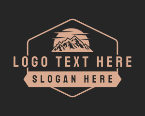 Scenery - Hipster Mountain Tour logo design