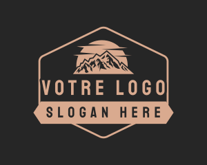 Hipster Mountain Tour Logo