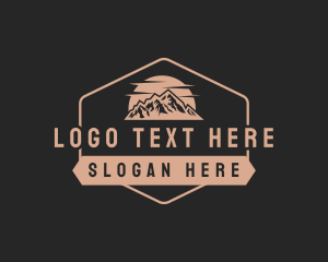 Destination - Hipster Mountain Tour logo design