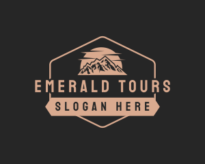 Hipster Mountain Tour logo design