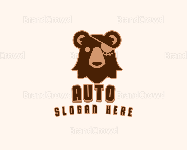 Wild Pirate Bear Logo