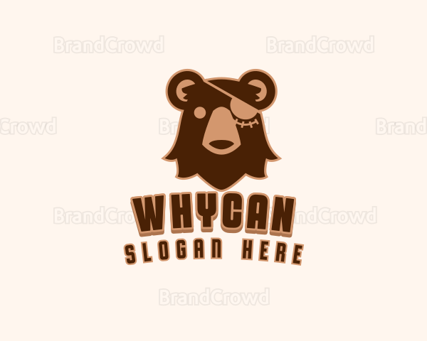 Wild Pirate Bear Logo