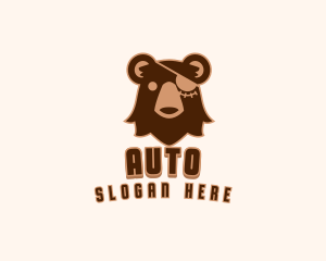 Wild Pirate Bear  Logo