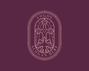 Ministry - Cross Christian Dove logo design