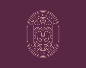 Church - Cross Christian Dove logo design