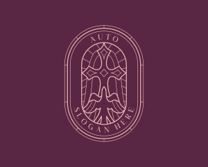 Funeral - Cross Christian Dove logo design