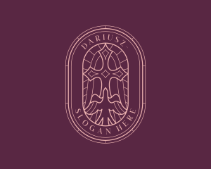 Bible - Cross Christian Dove logo design