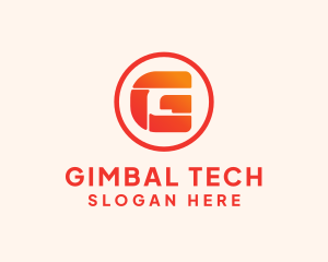 Tech Letter G Badge  logo design