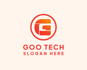 Tech Letter G Badge  logo design