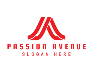Passion - Red Professional Letter A logo design