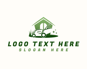 Grass - Lawn Mower Cutter logo design