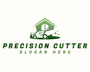 Lawn Mower Cutter logo design