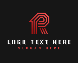Draftman - Modern Business Letter R logo design