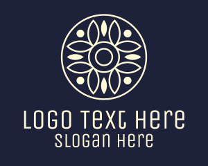 Pavement - Leaf Centerpiece Organic Wreath logo design