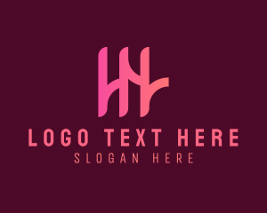 Record Label - Business Company Letter HH logo design