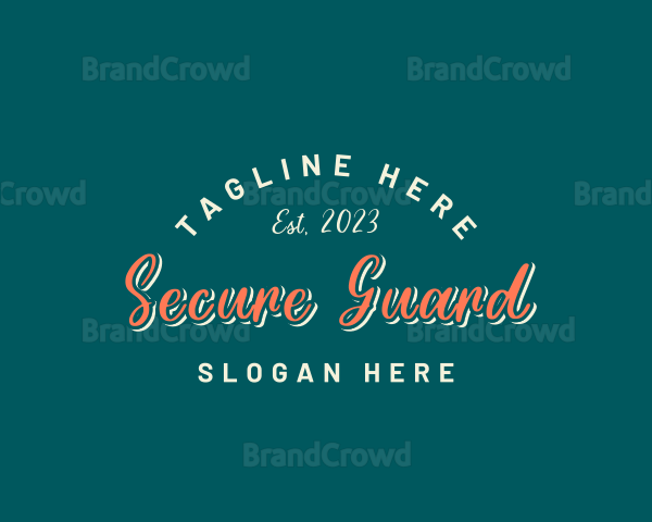 Cursive Retro Business Logo