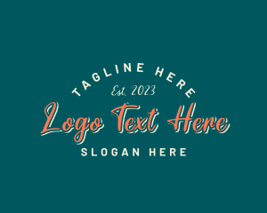 Professional - Cursive Retro Business logo design