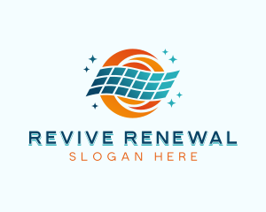 Sustainable Solar Panel logo design